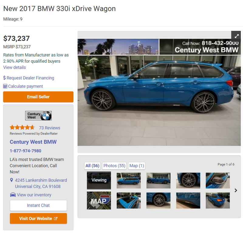 Illustration for article titled Which One Of You Maniacs Is Going To Buy This $73,000 BMW 3 Series Wagon?